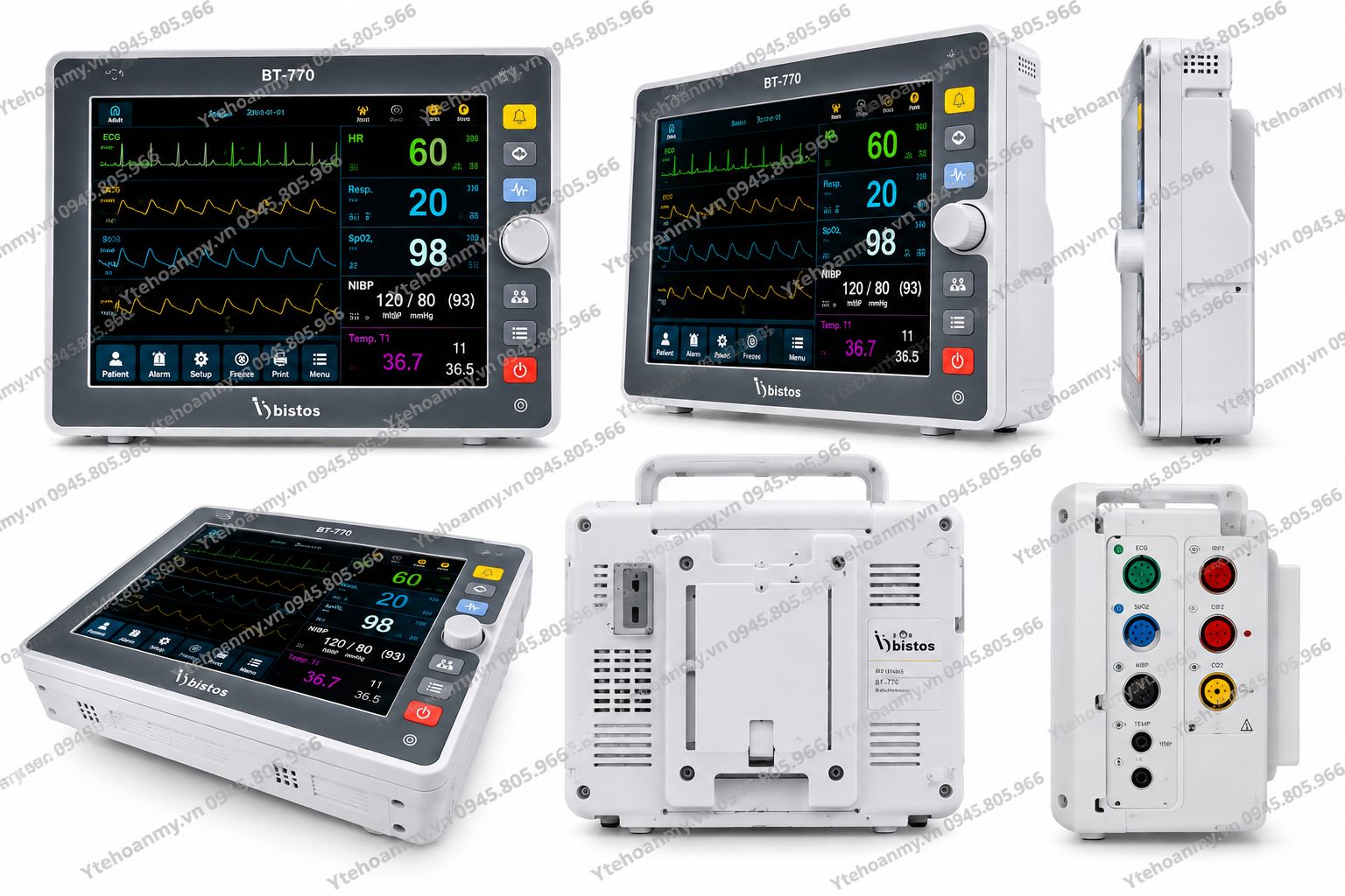 Monitor theo d&otilde;i bệnh nh&acirc;n Bistos BT-770.