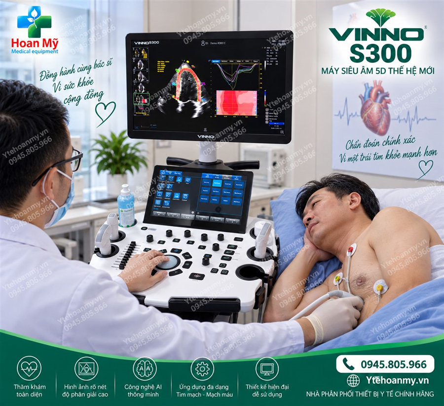 Máy siêu âm 5D Vinno S300 cao cấp