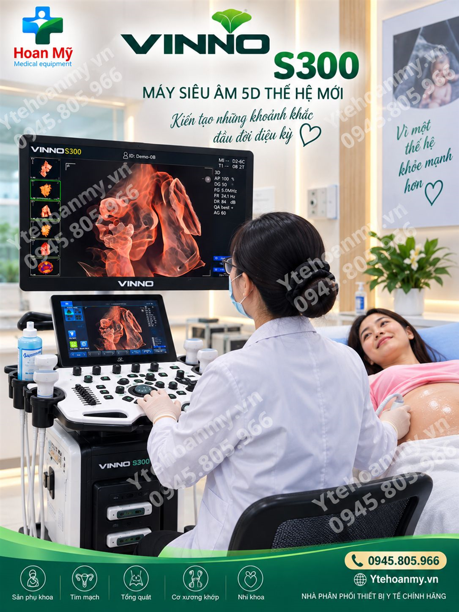 Máy siêu âm 5D Vinno S300 cao cấp