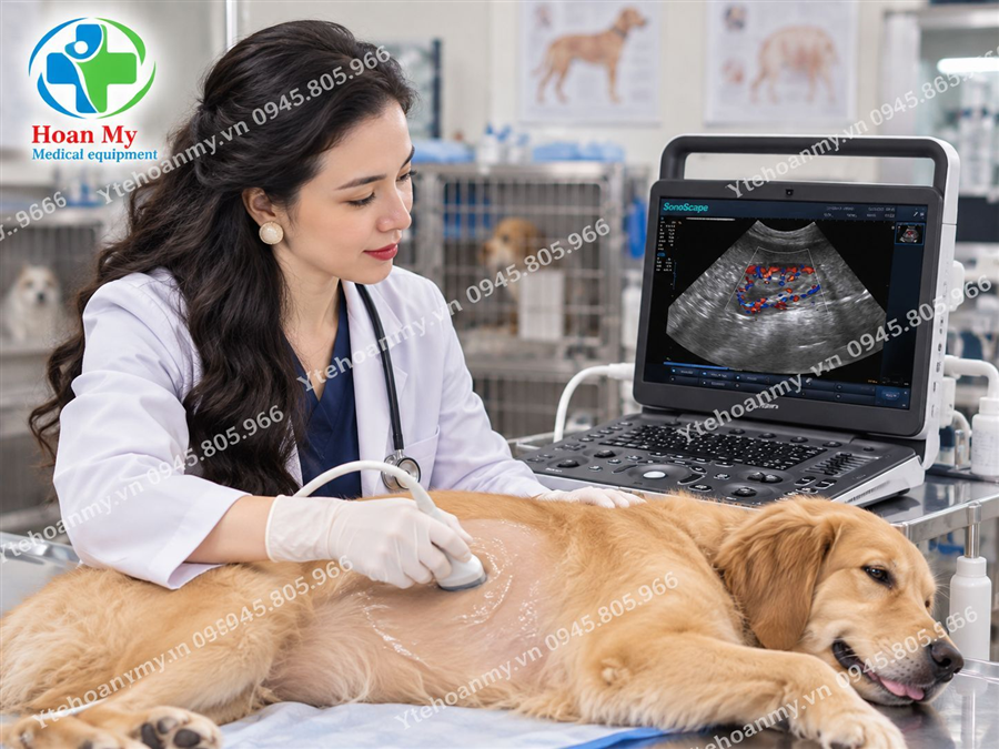 Máy siêu âm thú y Sonoscape E3v chính hãng
