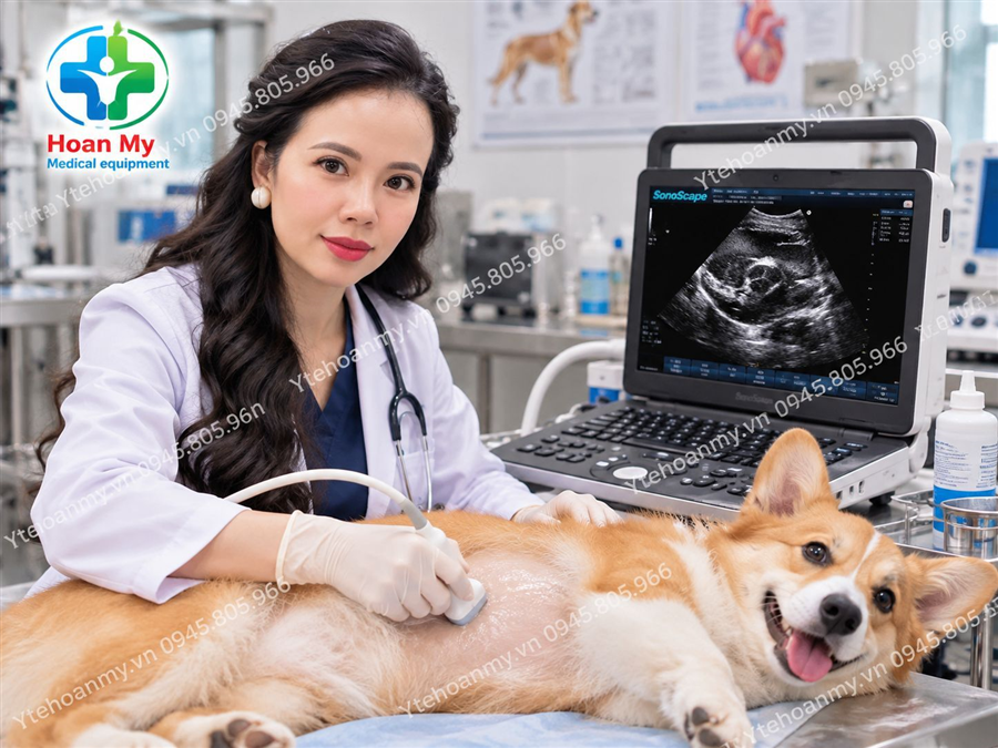 Máy siêu âm thú y Sonoscape E3v chính hãng
