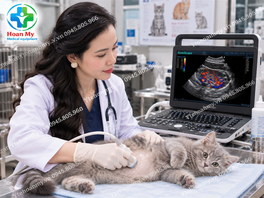Máy siêu âm thú y Sonoscape E3v chính hãng