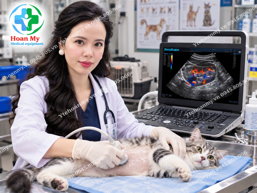 Máy siêu âm thú y Sonoscape E3v chính hãng