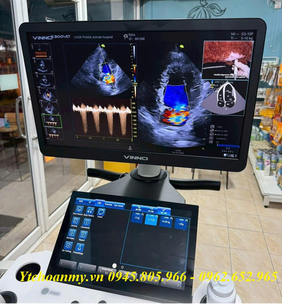 Máy siêu âm thú y Vinno S300 Vet