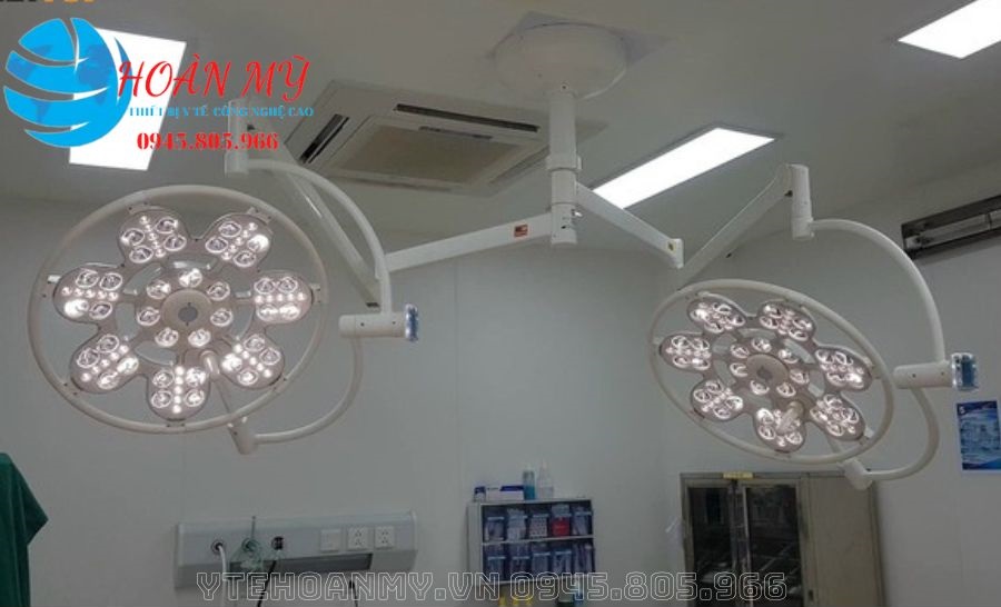 Đèn mổ treo trần LED 2 nhánh Emaled - Đức