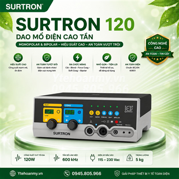 Dao mổ điện cao tần Surtron 120. Xuất xứ: Italia