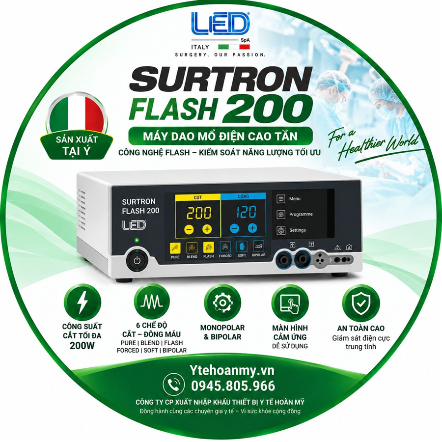 Dao mổ điện cao tần Surtron Flash 200