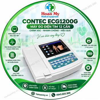 Máy đo điện tim 12 cần Contec ECG1200G
