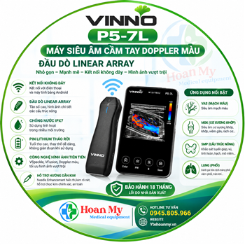 Máy siêu âm cầm tay doppler màu VINNO P5-7L