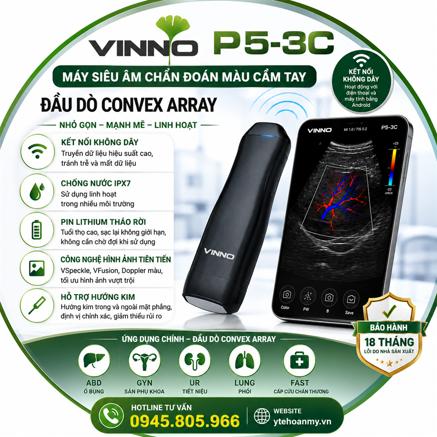Máy siêu âm cầm tay Vinno P5-3C