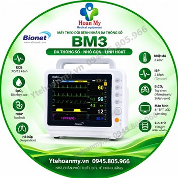 Monitor theo dõi bệnh nhân Bionet BM3