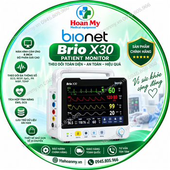 Monitor theo dõi bệnh nhân Bionet Brio X30