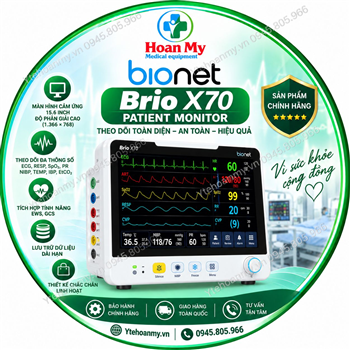 Monitor theo dõi bệnh nhân Bionet Brio X70