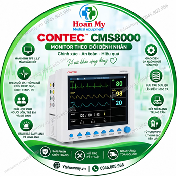 Monitor theo dõi bệnh nhân Contec CMS8000